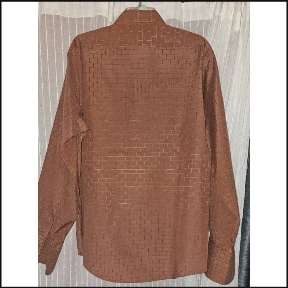 Stacy Adams Brown Dress Shirt - Picture 2 of 3